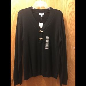 Charter Club Black Top  Size-XL  NWT